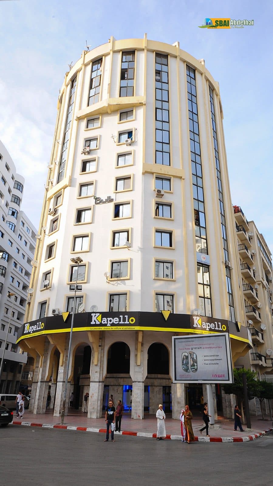 Un des premiers immeubles réalisés par SBAI à Tanger, archives du groupe